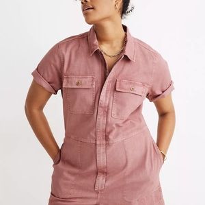 NWT Madewell Pink Coverall Romper